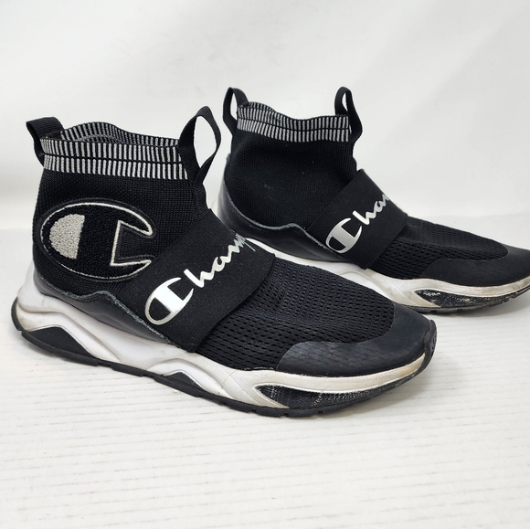 Champion Men's Black Knit Sock Sneakers Slip on Lightweight Athletic Shoe Size 9 - Picture 2 of 9